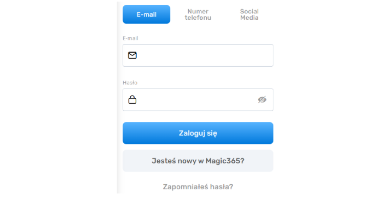 Magic365 Casino online rejestracja krok 3