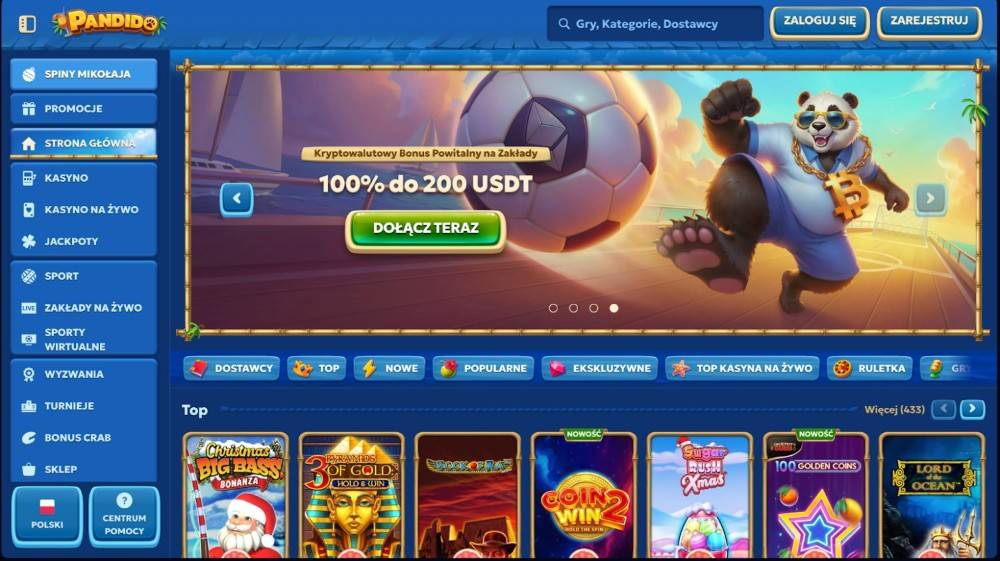 Pandido casino formularz rejestracyjny