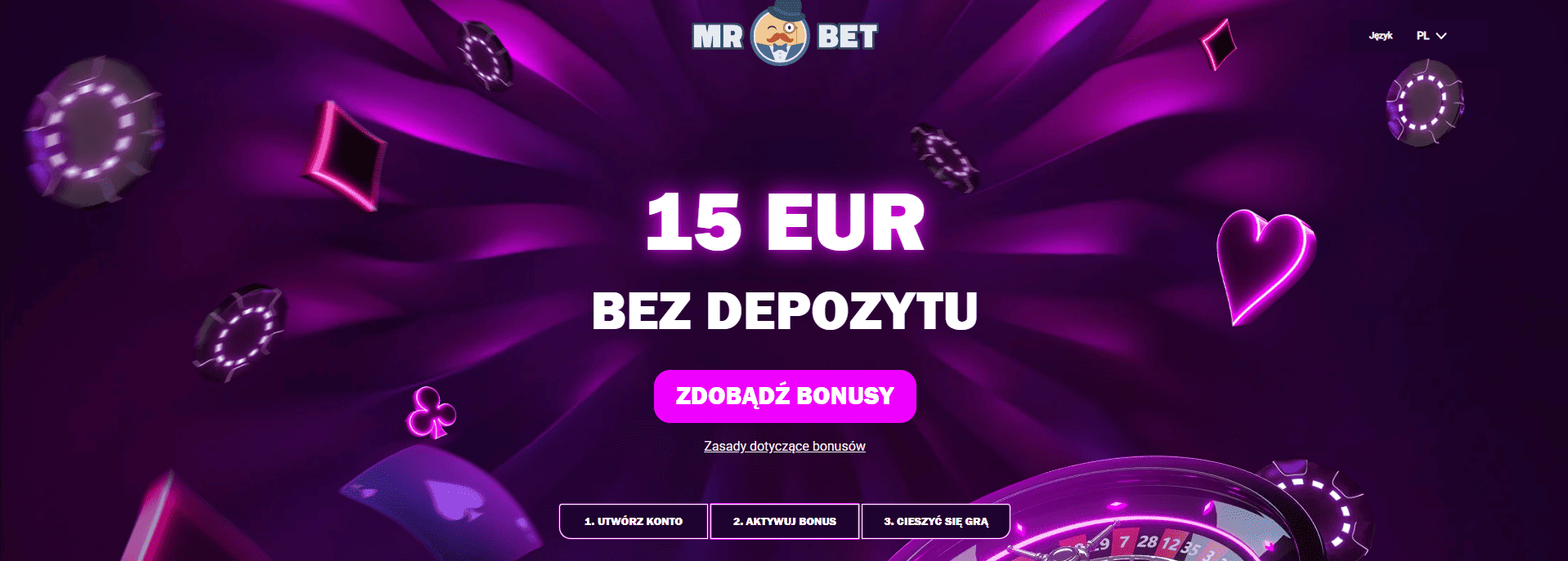 Щвуикф mr bet bonus za rejestracje bez depozytu 60 zl