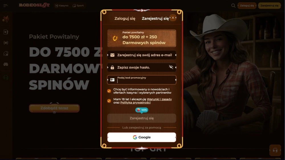 rodeo slot casino rejestracja