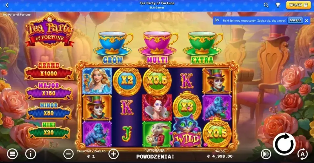 tea party of fortune slot