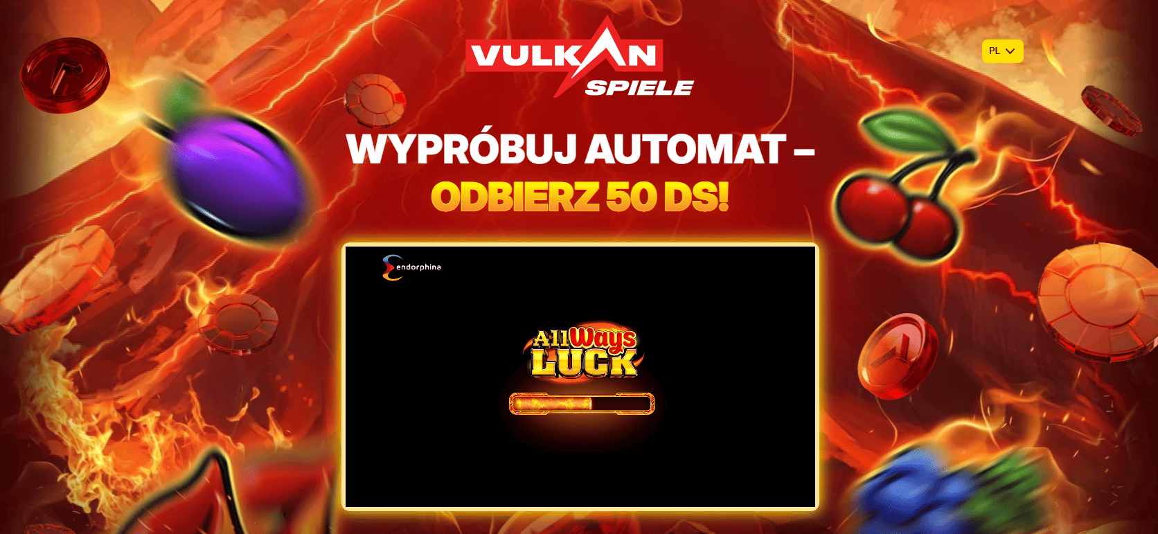 odbierz vulkan spiele 50 darmowych zakrecen